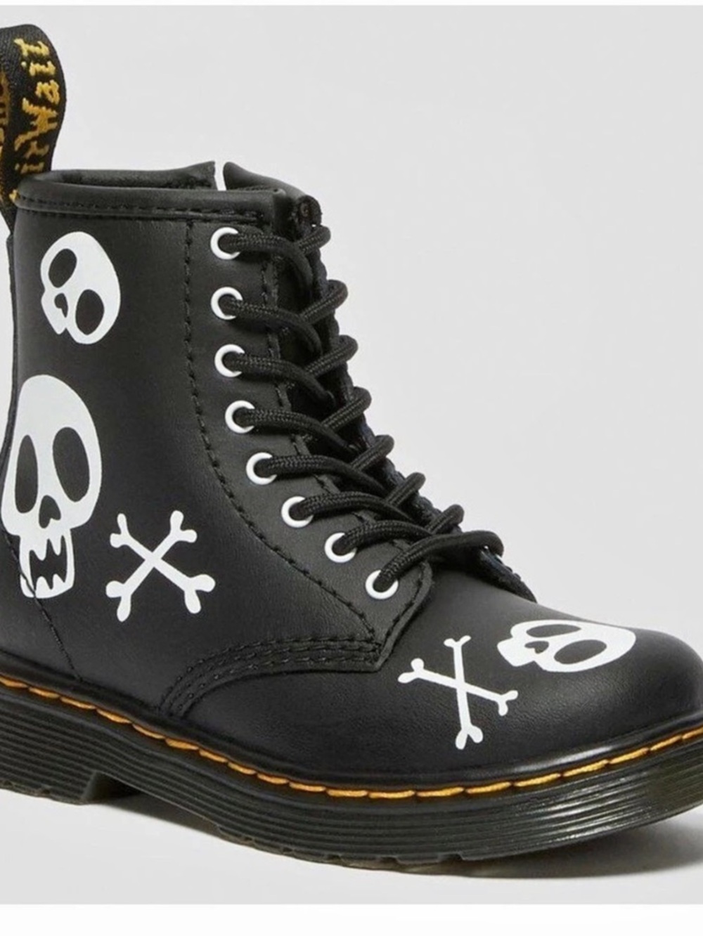 Dr. Martens 1460 Kids Skull Graphic Boots